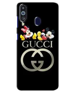 Чехол для Samsung Galaxy M40 с картинкой «Gucci — герои Disney»
