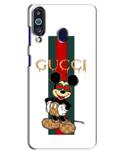 Чехол для Samsung Galaxy M40 с картинкой «Микки Маус Gucci — полосы»