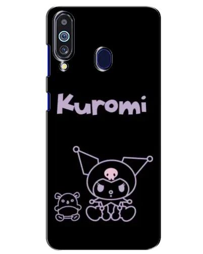 Чехол для Samsung Galaxy M40 с картинкой «Kuromi — черный минимализм»