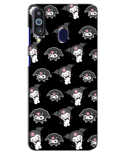 Чехол для Samsung Galaxy M40 с картинкой «Черный паттерн Kuromi»