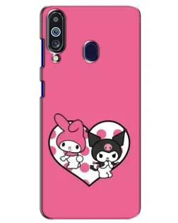 Чехол для Samsung Galaxy M40 с картинкой «Kuromi и My Melody»