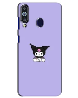 Чехол для Samsung Galaxy M40 с картинкой «Kuromi — фиолетовый минимализм»