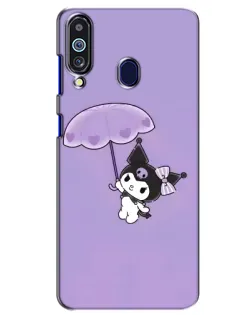 Чехол для Samsung Galaxy M40 с картинкой «Kuromi с зонтиком»