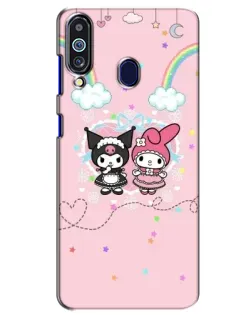 Чехол для Samsung Galaxy M40 с картинкой «My Melody и Kuromi»