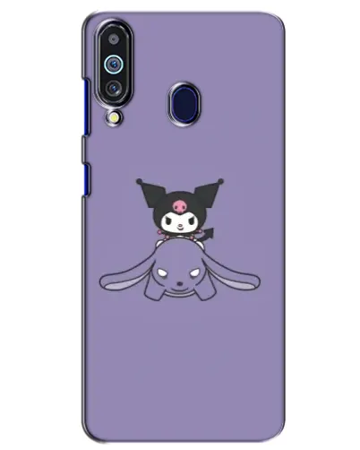 Чехол для Samsung Galaxy M40 с картинкой «Kuromi на лиловом фоне»