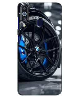 Чехол для Samsung Galaxy M40 с картинкой «Колесо BMW вблизи» Чехол для Samsung Galaxy M40 с картинкой «Колесо BMW вблизи»