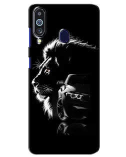 Чехол для Samsung Galaxy M40 с картинкой «BMW и лев» Чехол для Samsung Galaxy M40 с картинкой «BMW и лев»