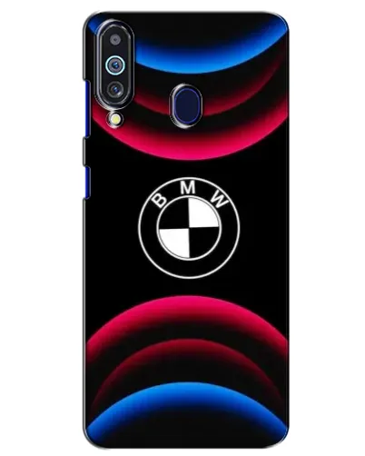 Чехол для Samsung Galaxy M40 с картинкой «Логотип BMW и неоновые дуги» Чехол для Samsung Galaxy M40 с картинкой «Логотип BMW и неоновые дуги»
