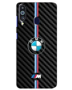 Чехол для Samsung Galaxy M40 с картинкой «Эмблема BMW и карбон» Чехол для Samsung Galaxy M40 с картинкой «Эмблема BMW и карбон»