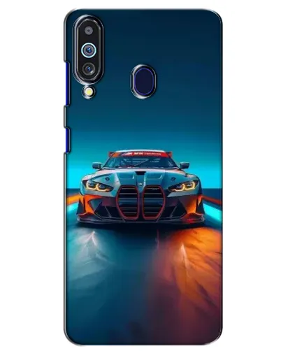 Чехол для Samsung Galaxy M40 с картинкой «BMW — огни неона» Чехол для Samsung Galaxy M40 с картинкой «BMW — огни неона»