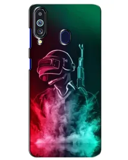 Чехол для Samsung Galaxy M40 с картинкой «PUBG — огненный воин» Чехол для Samsung Galaxy M40 с картинкой «PUBG — огненный воин»