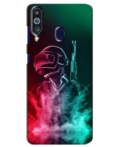 Чехол для Samsung Galaxy M40 с картинкой «PUBG — огненный воин»