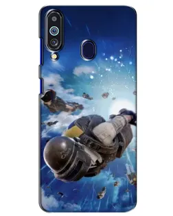 Чехол для Samsung Galaxy M40 с картинкой «Десант PUBG — прыжок» Чехол для Samsung Galaxy M40 с картинкой «Десант PUBG — прыжок»