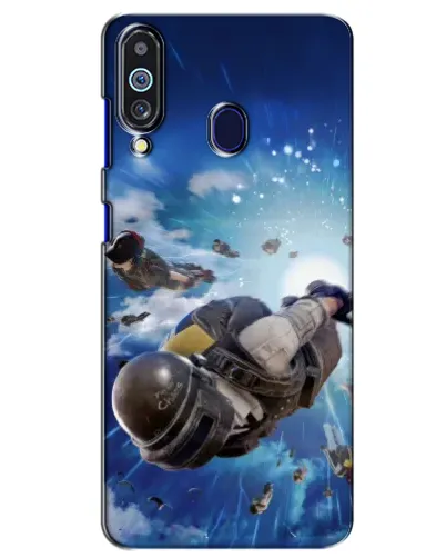 Чехол для Samsung Galaxy M40 с картинкой «Десант PUBG — прыжок»