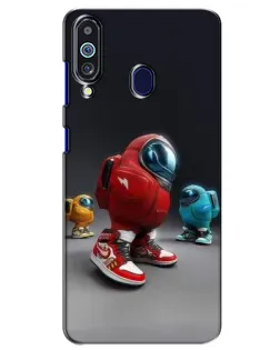 Чехол для Samsung Galaxy M40 с картинкой «Among Us — 3D стиль»