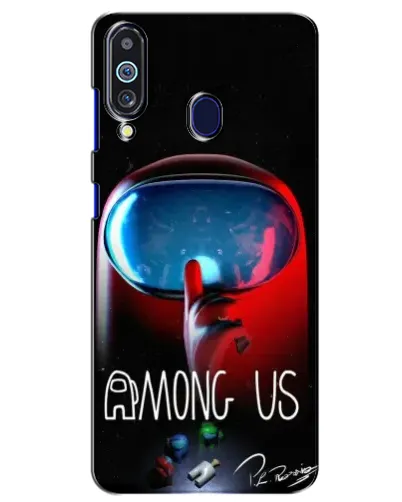 Чехол для Samsung Galaxy M40 с картинкой «Красный импостер — макро» Чехол для Samsung Galaxy M40 с картинкой «Красный импостер — макро»