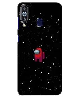 Чехол для Samsung Galaxy M40 с картинкой «Красный Among Us»