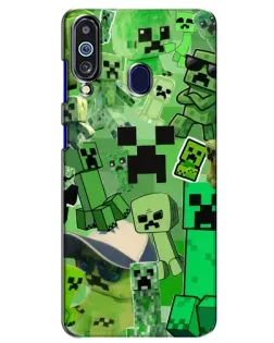 Чохол для Samsung Galaxy M40 з картинкою «Кріпери Minecraft»
