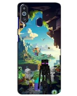 Чохол для Samsung Galaxy M40 з картинкою «Ендермен у лісі»