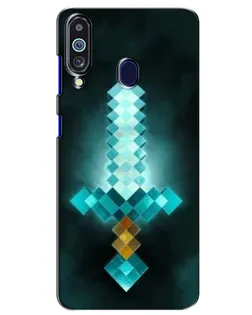 Чохол для Samsung Galaxy M40 з картинкою «Алмазний меч неон»