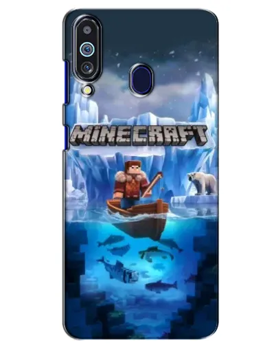 Чехол для Samsung Galaxy M40 с картинкой «Minecraft ледяной мир» Чехол для Samsung Galaxy M40 с картинкой «Minecraft ледяной мир»