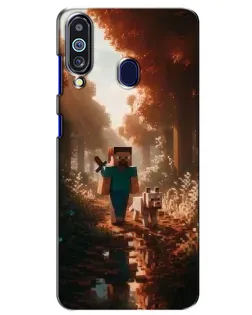Чохол для Samsung Galaxy M40 з картинкою «Стів у лісі»
