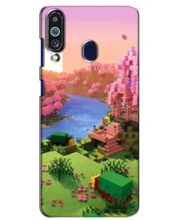 Чохол для Samsung Galaxy M40 з картинкою «Рожеве дерево Minecraft»