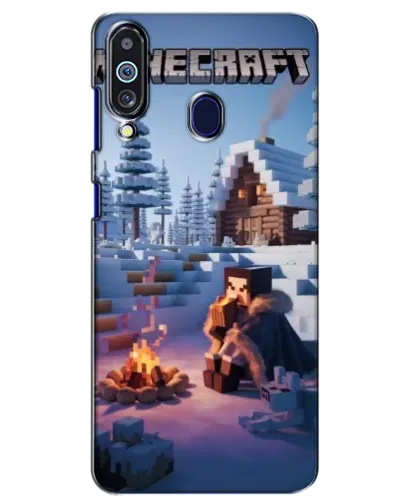 Чехол для Samsung Galaxy M40 с картинкой «Зимний Minecraft» Чехол для Samsung Galaxy M40 с картинкой «Зимний Minecraft»
