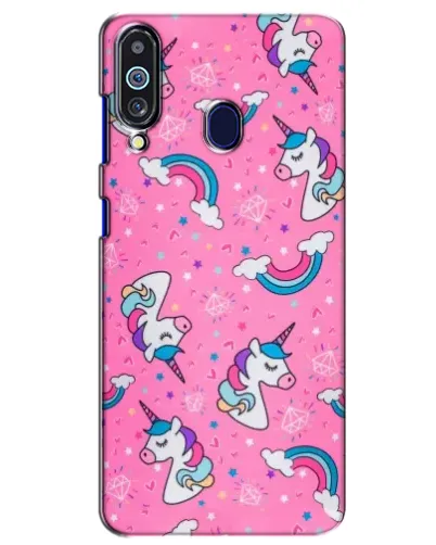 Чехол для Samsung Galaxy M40 с картинкой «Unicorn паттерн розовый» Чехол для Samsung Galaxy M40 с картинкой «Unicorn паттерн розовый»