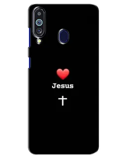 Чехол для Samsung Galaxy M40 с картинкой «Сердце - Jesus» Чехол для Samsung Galaxy M40 с картинкой «Сердце - Jesus»
