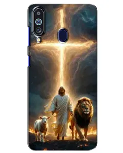 Чехол для Samsung Galaxy M40 с картинкой «Лев Иуды и Свет» Чехол для Samsung Galaxy M40 с картинкой «Лев Иуды и Свет»