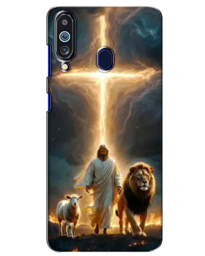 Чехол для Samsung Galaxy M40 с картинкой «Лев Иуды и Свет» Чехол для Samsung Galaxy M40 с картинкой «Лев Иуды и Свет»