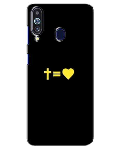 Чехол для Samsung Galaxy M40 с картинкой «Сердце и Крест» Чехол для Samsung Galaxy M40 с картинкой «Сердце и Крест»