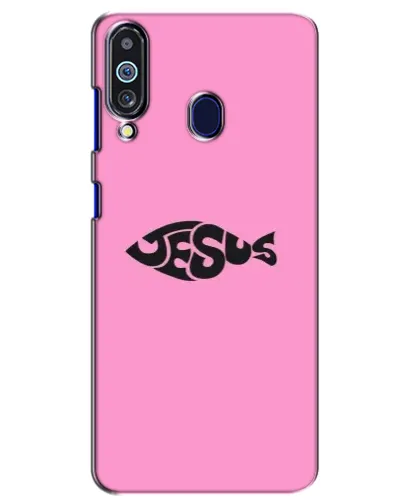 Чехол для Samsung Galaxy M40 с картинкой «Розовый символ Jesus» Чехол для Samsung Galaxy M40 с картинкой «Розовый символ Jesus»