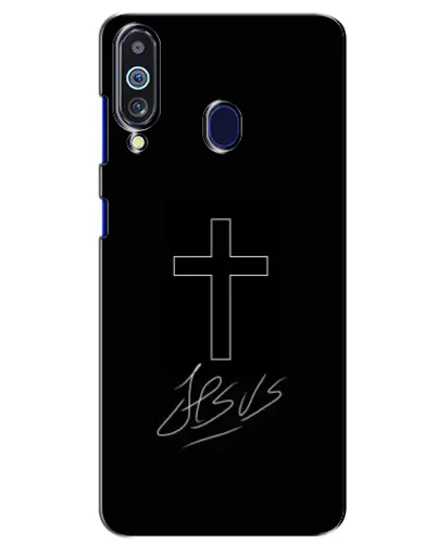 Чехол для Samsung Galaxy M40 с картинкой «Графический крест Jesus» Чехол для Samsung Galaxy M40 с картинкой «Графический крест Jesus»