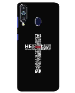 Чехол для Samsung Galaxy M40 с картинкой «Текстовый крест»