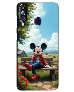 Чехол для Samsung Galaxy M40 с картинкой «Микки на скамейке» Чехол для Samsung Galaxy M40 с картинкой «Микки на скамейке»