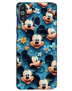 Чехол для Samsung Galaxy M40 с картинкой «Паттерн Микки и Минни» Чехол для Samsung Galaxy M40 с картинкой «Паттерн Микки и Минни»
