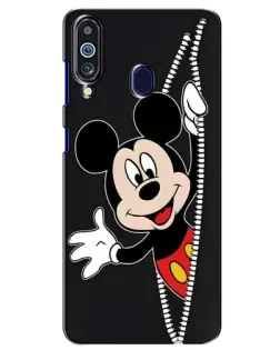 Чехол для Samsung Galaxy M40 с картинкой «Микки раздвигает стены» Чехол для Samsung Galaxy M40 с картинкой «Микки раздвигает стены»