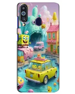Чехол для Samsung Galaxy M40 с картинкой «Монстр-трак приключения»