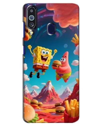 Чехол для Samsung Galaxy M40 с картинкой «Космический фастфуд»