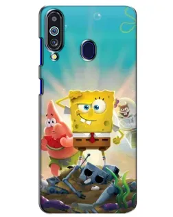 Чехол для Samsung Galaxy M40 с картинкой «Спанч Боб победитель»