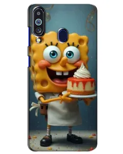 Чехол для Samsung Galaxy M40 с картинкой «Повар Спанч Боб»