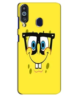 Чехол для Samsung Galaxy M40 с картинкой «Минималистичный Спанч Боб»