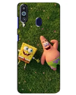 Чехол для Samsung Galaxy M40 с картинкой «Друзья на лужайке»