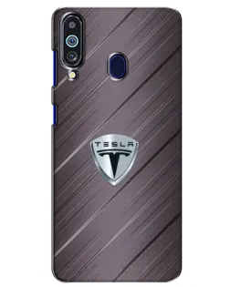 Чохол для Samsung Galaxy M40 з картинкою «Металева текстура Tesla» Чохол для Samsung Galaxy M40 з картинкою «Металева текстура Tesla»