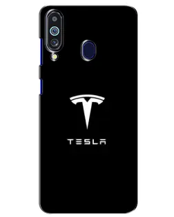 Чохол для Samsung Galaxy M40 з картинкою «Tesla White Logo» Чохол для Samsung Galaxy M40 з картинкою «Tesla White Logo»