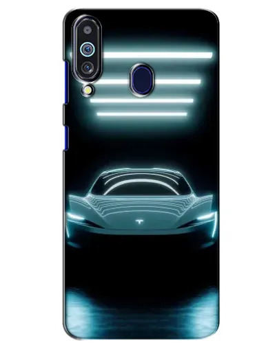 Чохол для Samsung Galaxy M40 з картинкою «Tesla в неоні» Чохол для Samsung Galaxy M40 з картинкою «Tesla в неоні»