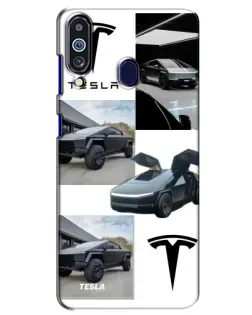 Чохол для Samsung Galaxy M40 з картинкою «Колаж Cybertruck Tesla» Чохол для Samsung Galaxy M40 з картинкою «Колаж Cybertruck Tesla»