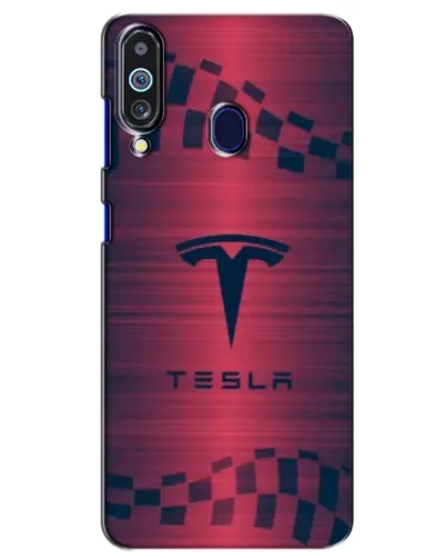 Чохол для Samsung Galaxy M40 з картинкою «Тесла червоний карбон» Чохол для Samsung Galaxy M40 з картинкою «Тесла червоний карбон»
